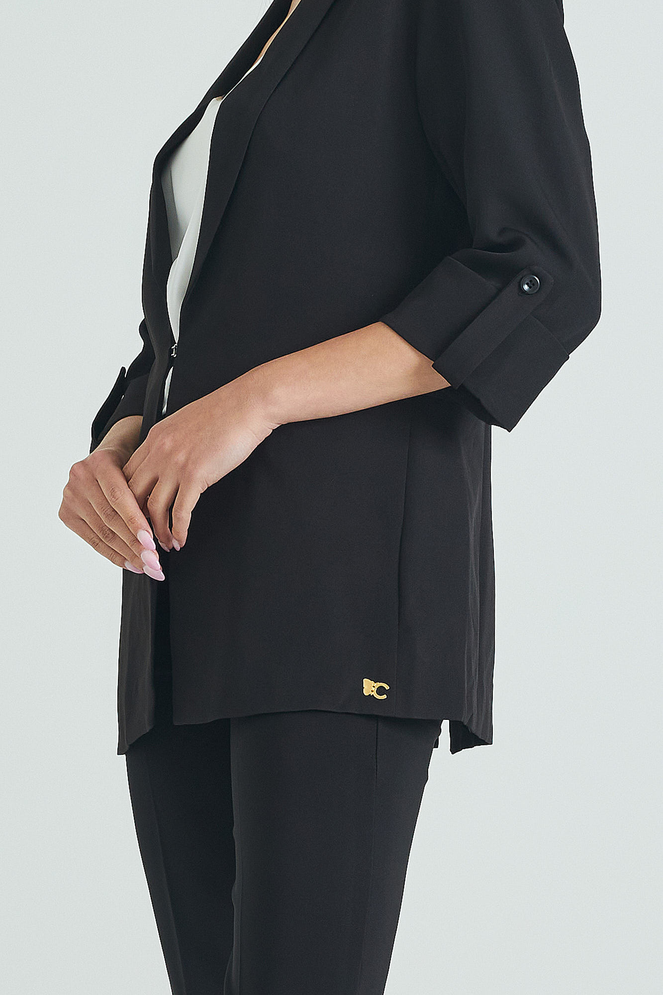 Picture of Straight 3/4 sleeve blazer