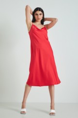 Picture of Satin dress with straps