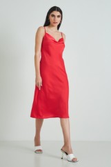Picture of Satin dress with straps