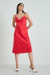 Picture of Satin dress with straps