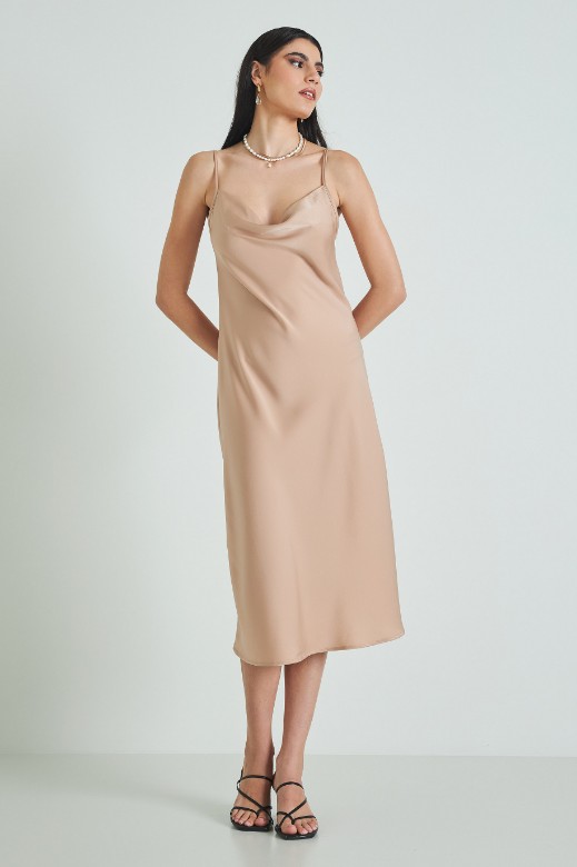 Picture of Satin dress with straps