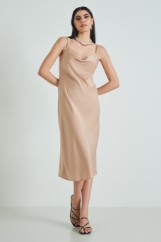 Picture of Satin dress with straps