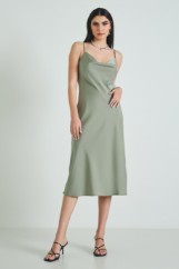 Picture of Satin dress with straps