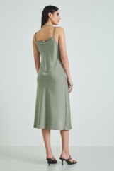 Picture of Satin dress with straps