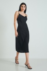 Picture of Satin dress with straps