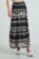 Picture of Printed ruffled maxi skirt