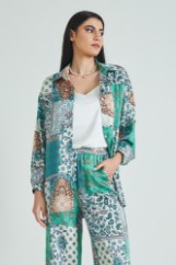 Picture of Printed satin shirt