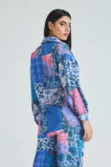 Picture of Printed satin shirt