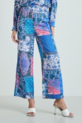 Picture of Printed satin pants