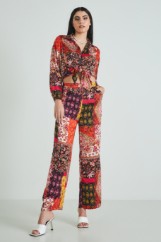 Picture of Printed satin pants