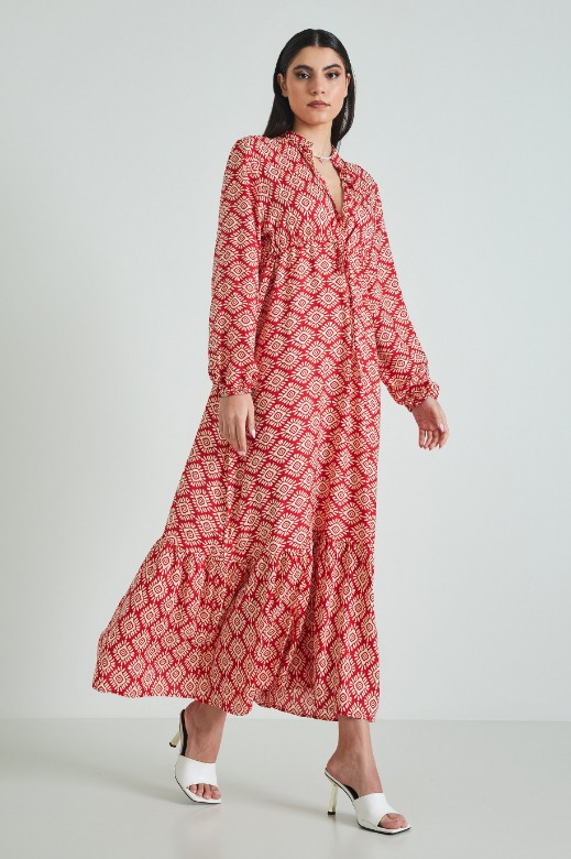 Picture of Geometric print dress