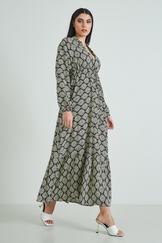 Picture of Geometric print dress