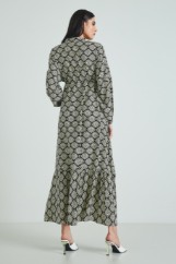 Εικόνα της Φόρεμα μακρύ με γεωμετρικό σχέδιο