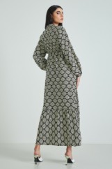 Εικόνα της Φόρεμα μακρύ με γεωμετρικό σχέδιο