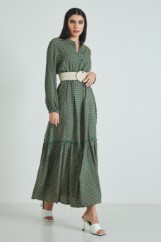 Picture of Maxi ruffled printed dress