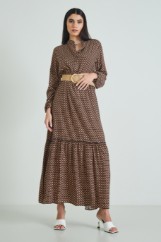 Picture of Maxi ruffled printed dress