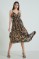 Picture of Wrap ruffled printed dress