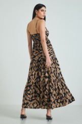 Picture of Wrap ruffled printed dress