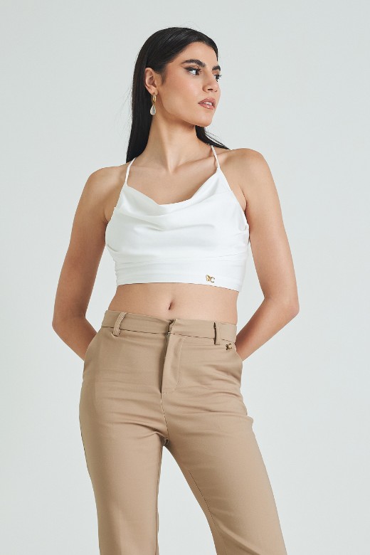 Εικόνα της Crop top με λεπτές τιράντες