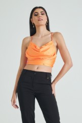 Εικόνα της Crop top με λεπτές τιράντες