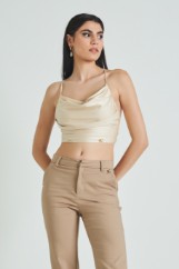 Εικόνα της Crop top με λεπτές τιράντες