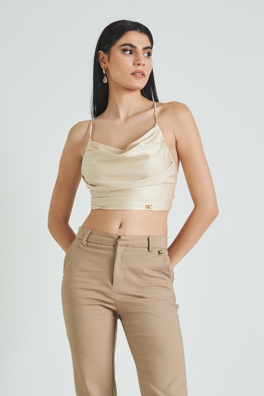 Εικόνα της Crop top με λεπτές τιράντες