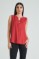 Picture of Sleeveless blouse with button