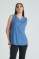 Picture of Sleeveless blouse with button