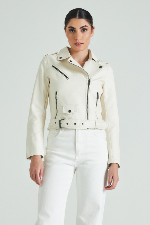Picture of Biker jacket with belt