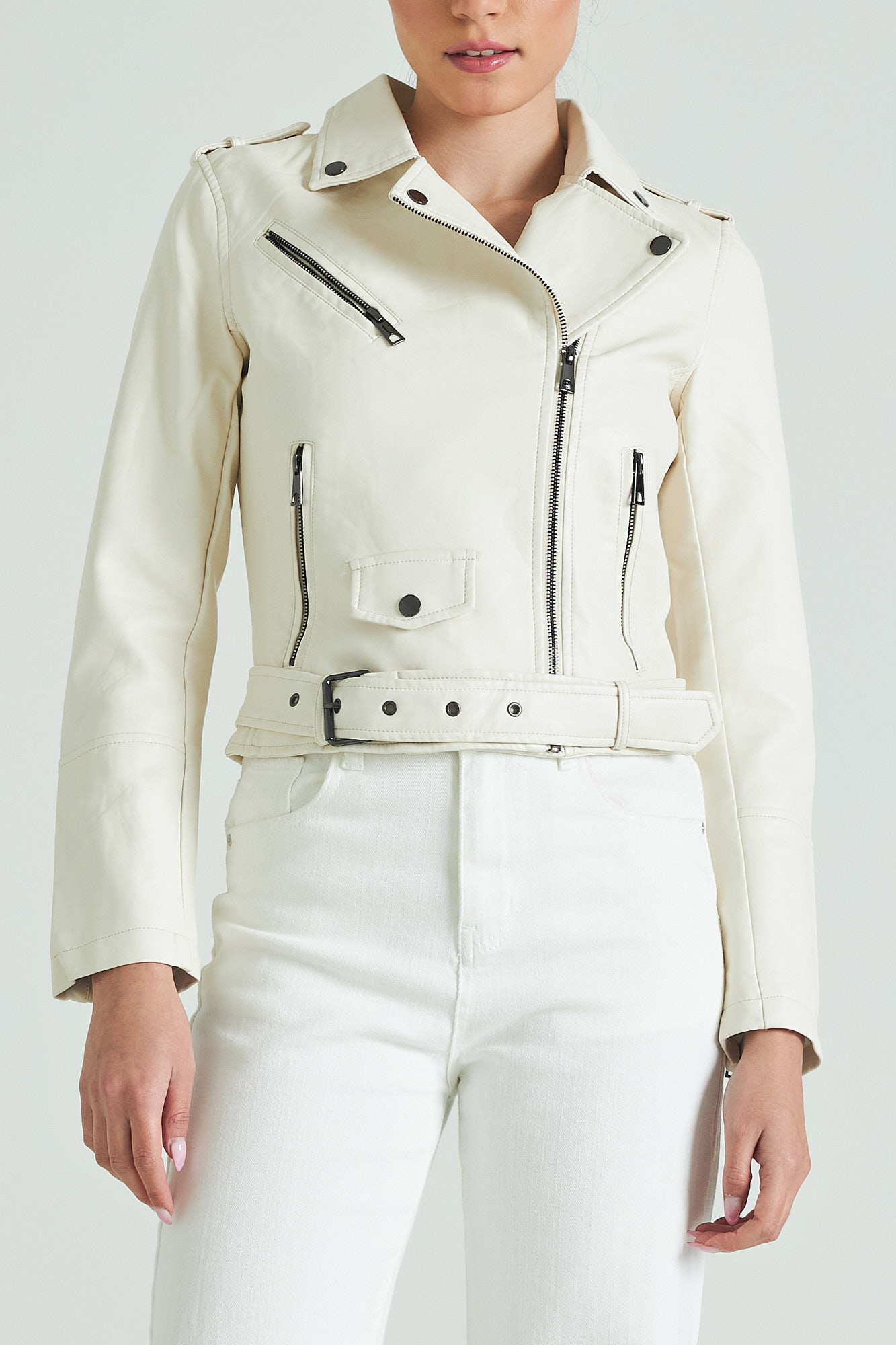 Picture of Biker jacket with belt