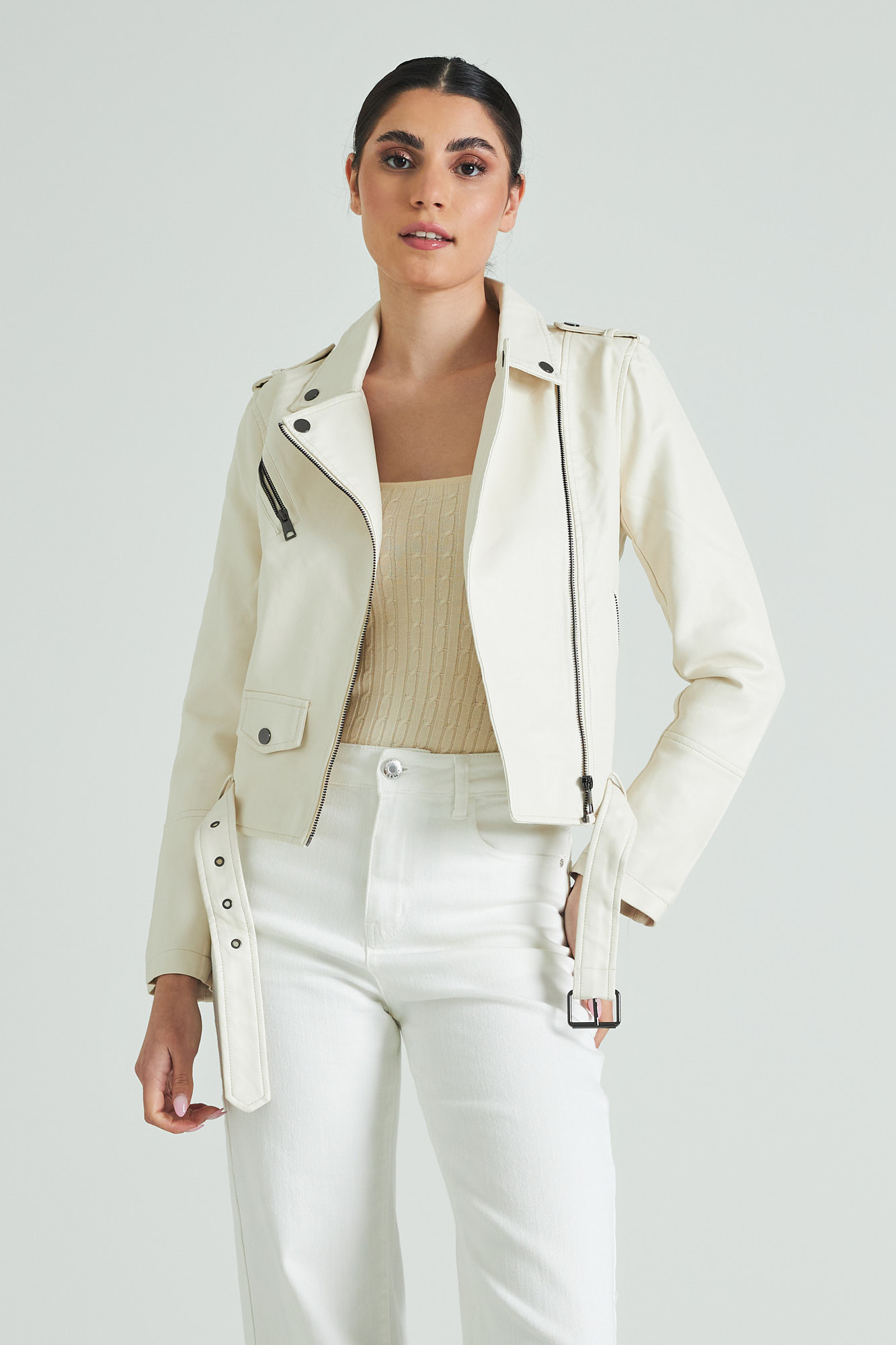 Picture of Biker jacket with belt