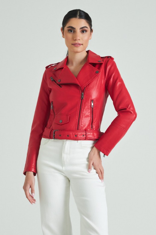 Picture of Biker jacket with belt