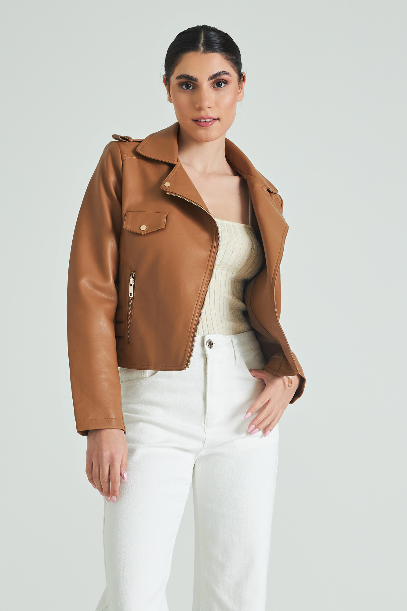 Picture of Leather look jacket