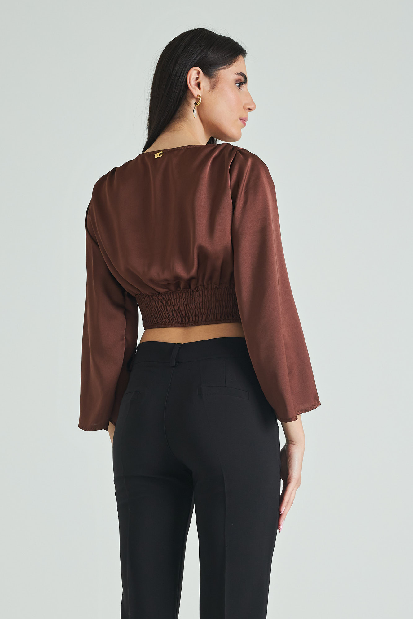 Picture of Satin top with knot