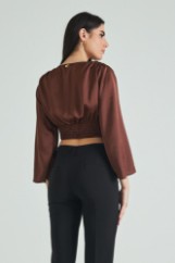 Picture of Satin top with knot