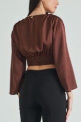 Picture of Satin top with knot