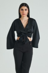 Picture of Satin top with knot