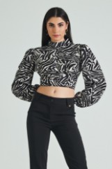 Picture of Backless zebra top