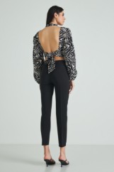 Picture of Backless zebra top
