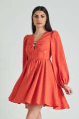 Picture of Dress with big sleeves