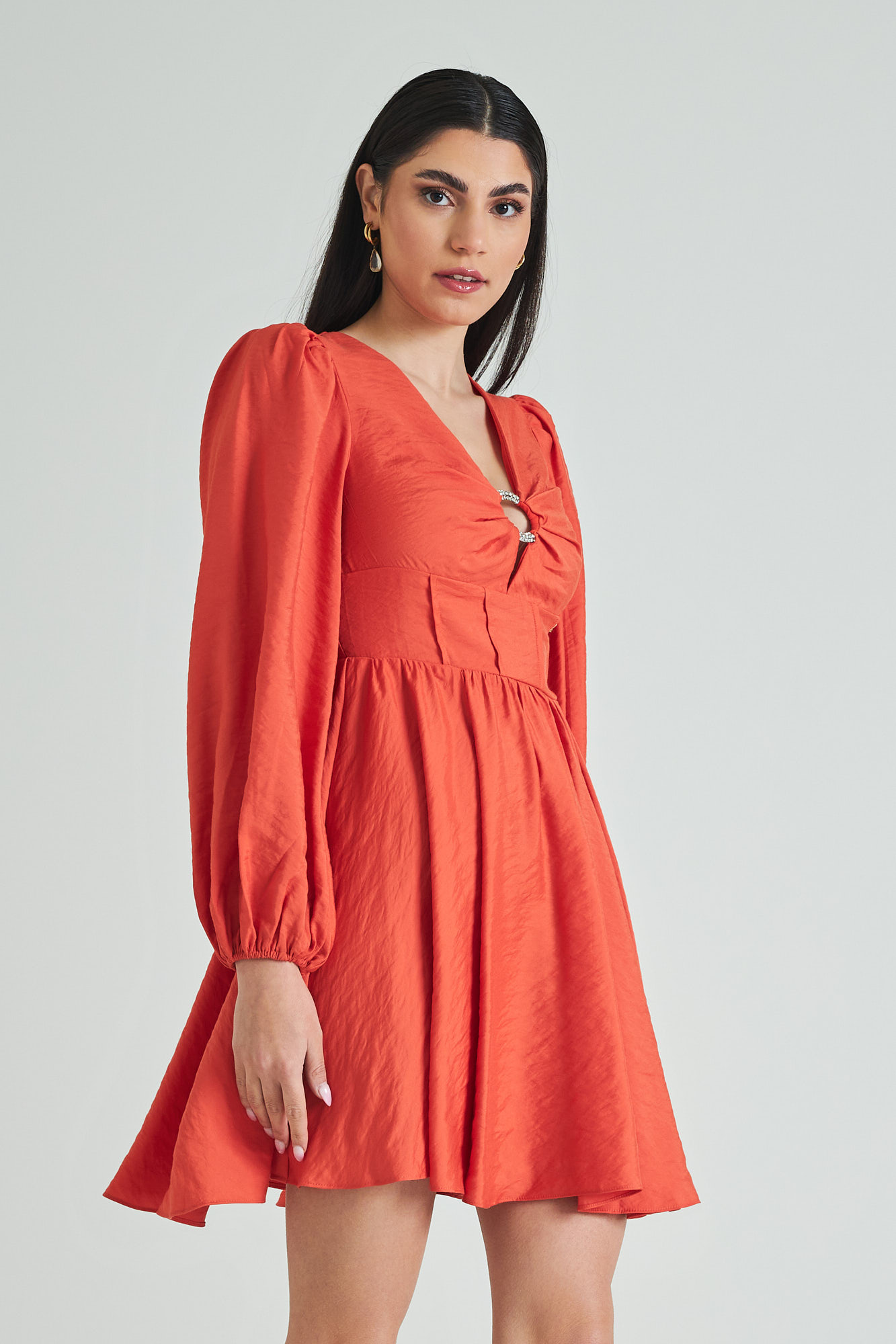 Picture of Dress with big sleeves