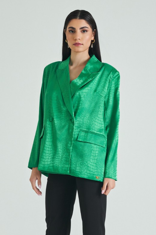 Picture of Satin oversized blazer