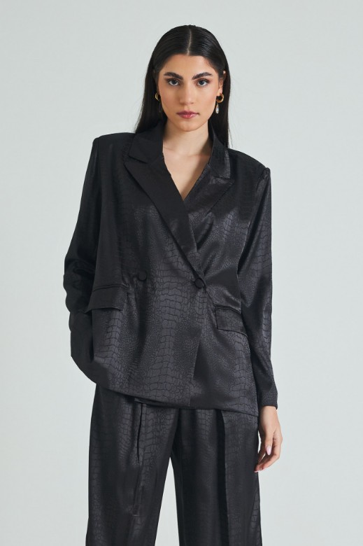 Picture of Satin oversized blazer