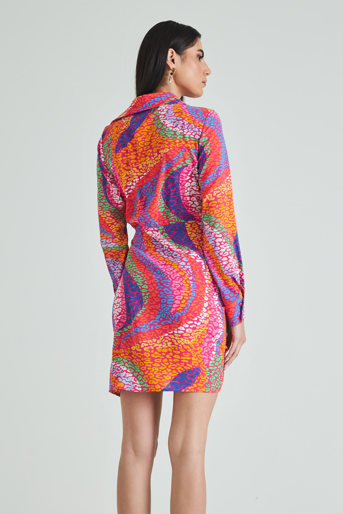 Picture of Printed wrap dress