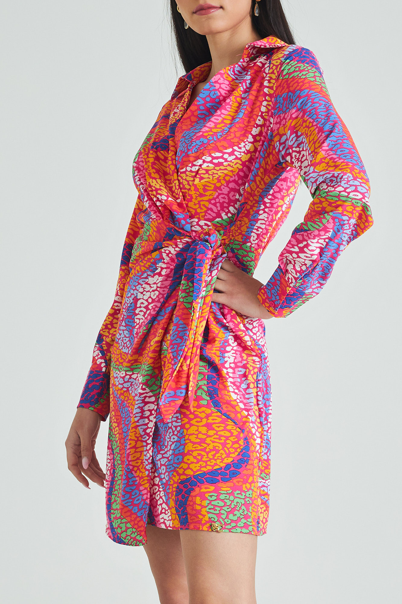 Picture of Printed wrap dress