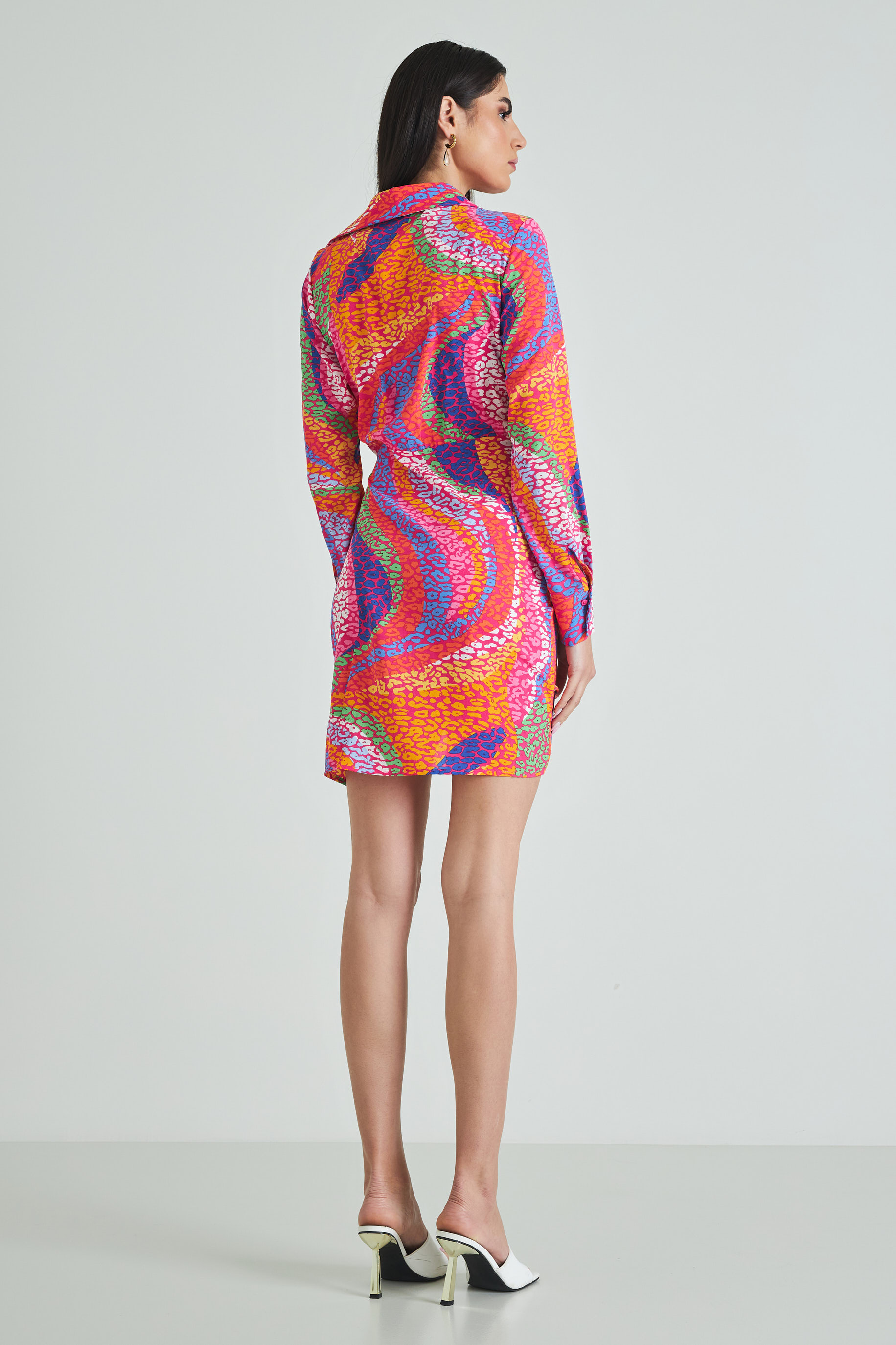 Picture of Printed wrap dress