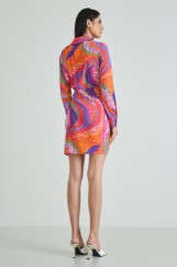 Picture of Printed wrap dress