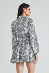 Picture of Printed dress with belt
