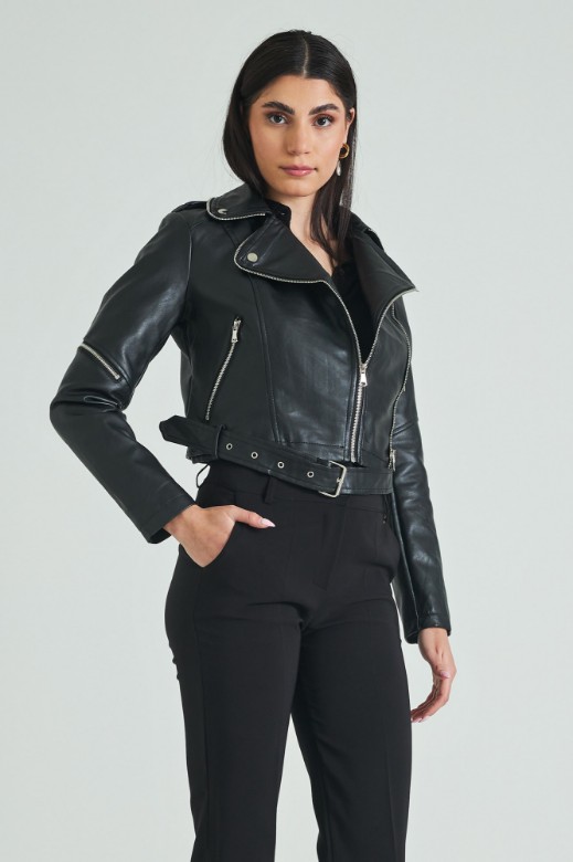 Picture of Biker jacket with belts