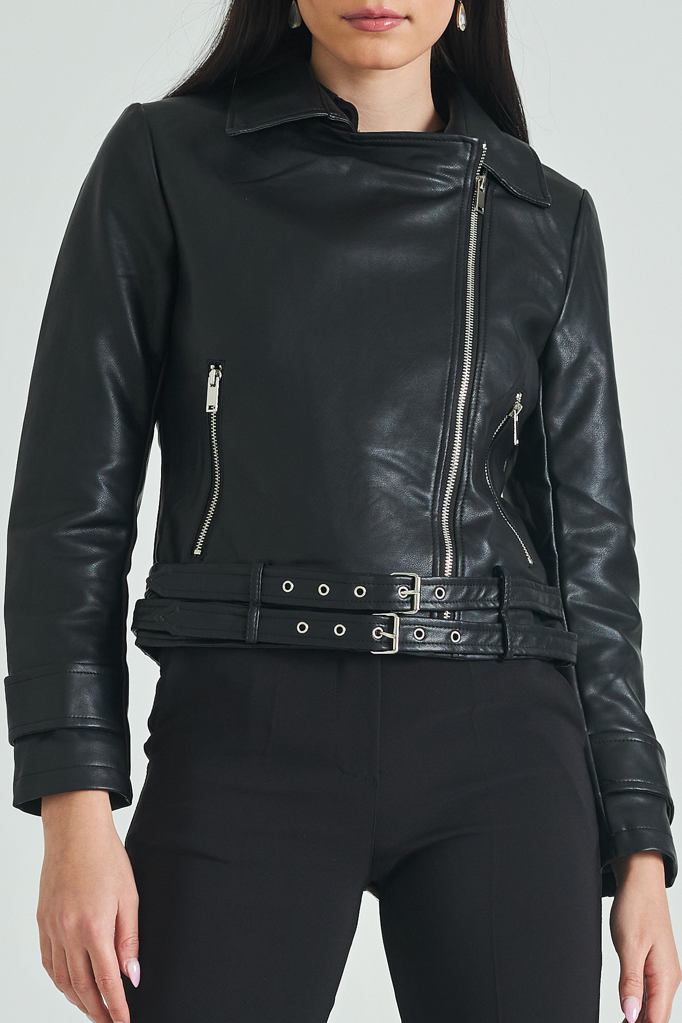 Picture of Belted biker jacket